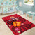 (Custom Personalised) Tahiti Maohi Area Rug - Hibiscus With Tribal - LT12 - Polynesian Pride