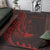 Vanuatu Area Rug - Polynesian Pattern Style Red Color - Polynesian Pride