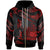 Samoa Polynesian Custom Zip Hoodie Polynesian Tattoo Red Version Unisex Red - Polynesian Pride