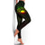 Nauru Polynesian Women's Legging - Reggae Turtle Hibiscus Flower Frame - Polynesian Pride