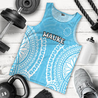 (Custom Personalised) Cook Islands Mauke Men Tank Top - Tribal Pattern - LT12 - Polynesian Pride