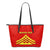 Hawaii Mauna Kea Polynesian Small Leather Tote Bag Red - Polynesian Pride