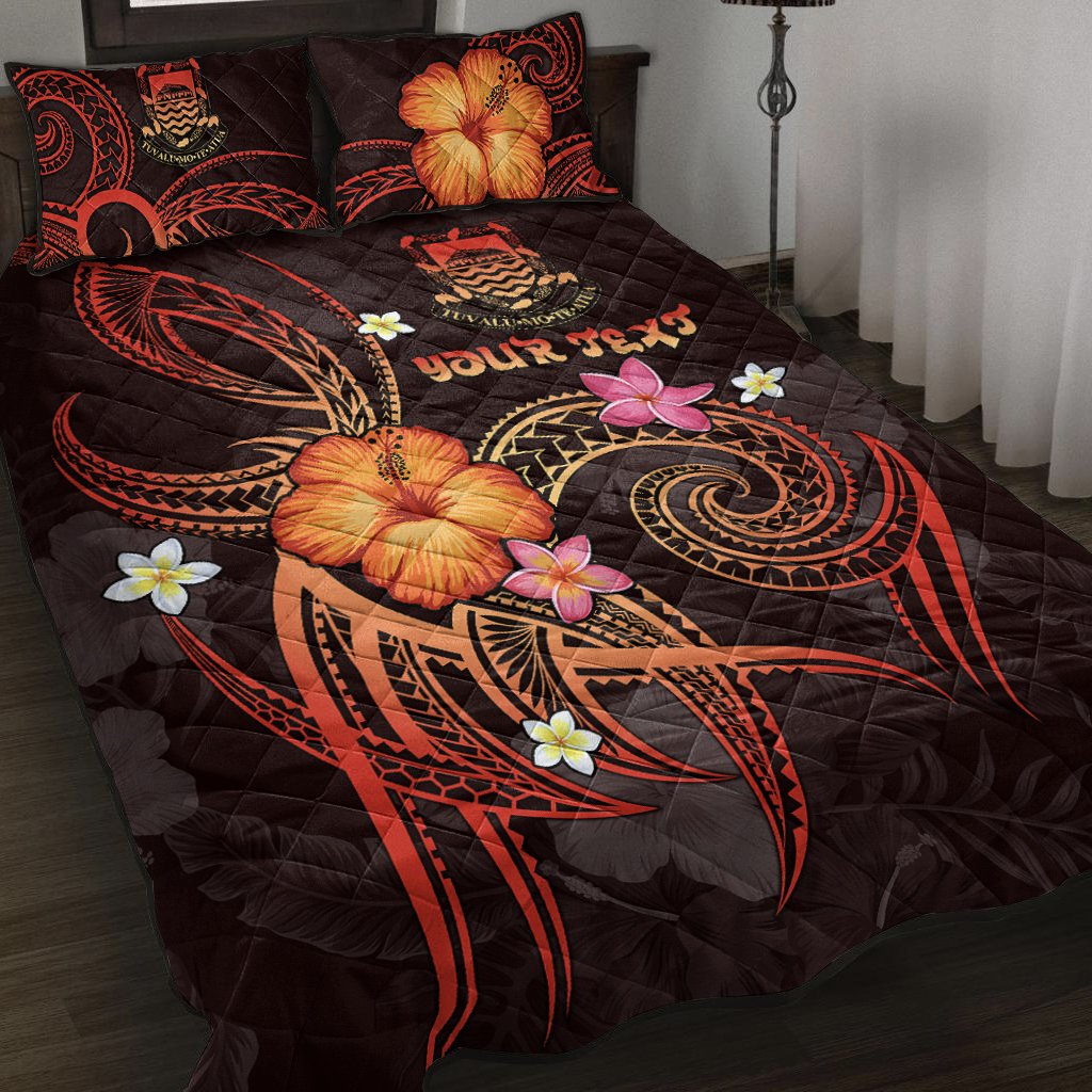 Tuvalu Polynesian Personalised Quilt Bed Set - Legend of Tuvalu (Red) Red - Polynesian Pride