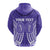 Custom Cook Islands Rarotonga Hoodie Purple Tribal Pattern LT12 - Polynesian Pride