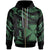 Wallis and Futuna Polynesian Custom Zip Hoodie Polynesian Tattoo Green Version Unisex Green - Polynesian Pride