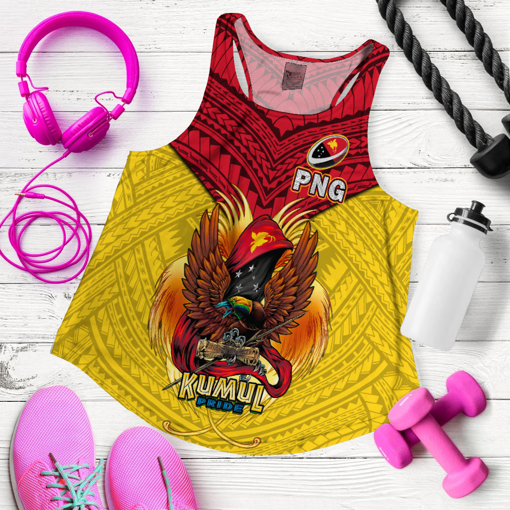 (Custom Personalised) Papua New Guinea Rugby Kumul Pride Women Tank Top - LT2 - Polynesian Pride