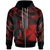 Wallis and Futuna Polynesian Custom Zip Hoodie Polynesian Tattoo Red Version Unisex Red - Polynesian Pride