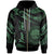 Federated States of Micronesia Custom Zip Hoodie Polynesian Tattoo Green Version Unisex Green - Polynesian Pride