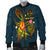 Fiji Polynesian Personalised Men's Bomber Jacket - Legend of Fiji (Blue) - Polynesian Pride