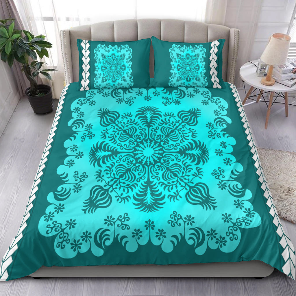 Hawaii Bedding Set Pattern Version Special Turquoise LT13 Turquoise - Polynesian Pride