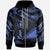 Tokelau Polynesian Custom Zip Hoodie Polynesian Tattoo Blue Version Unisex Blue - Polynesian Pride