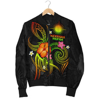 Marshall Islands Polynesian Men's Bomber Jacket - Legend of Marshall Islands (Reggae) - Polynesian Pride