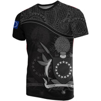 Cook islands Black Coat of Arms T Shirt Unisex Black - Polynesian Pride