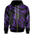 Kosrae Polynesian Custom Zip Hoodie Polynesian Tattoo Purple Version Unisex Purple - Polynesian Pride