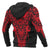 Polynesian All Over Zip up Hoodie Tattoo Tiki Red - Polynesian Pride