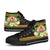 French Polynesia High Top Shoes - Polynesian Gold Patterns Collection - Polynesian Pride