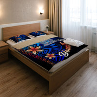 Fiji Custom Personalised Bedding Set - Vintage Tribal Mountain Crest - Polynesian Pride