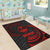 Guam Polynesian Area Rug - Red Tribal Wave - Polynesian Pride