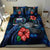 Samoa Polynesian Bedding Set - Blue Turtle Hibiscus - Polynesian Pride