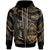 Guam Polynesian Custom Zip Hoodie Polynesian Tattoo Gold Version Unisex Gold - Polynesian Pride