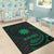 Nauru Polynesian Area Rug - Green Tribal Wave - Polynesian Pride