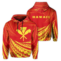 Kanaka Mauna Kea Polynesian Hoodie Tornado Style Unisex White - Polynesian Pride