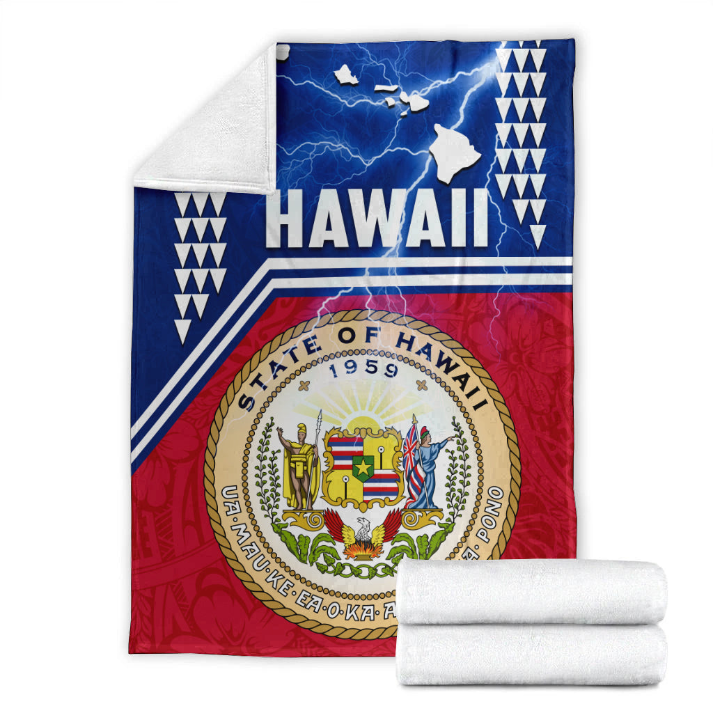 Seal of Hawaii Premium Blanket Kakau Polynesian - Thunder Style LT4 - Polynesian Pride