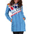 Fiji Day Hoodie Dress - Tapa Pattern With Flag - LT12 - Polynesian Pride