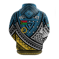 Custom Vanuatu Sanma Province Tribal Pattern Hoodie LT12 - Polynesian Pride