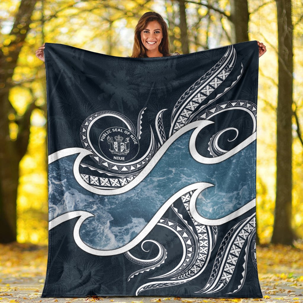 Niue Polynesian Premium Blanket - Ocean Style - Polynesian Pride