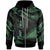 Tokelau Polynesian Custom Zip Hoodie Polynesian Tattoo Green Version Unisex Green - Polynesian Pride