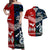 Polynesian Matching Hawaiian Shirt and Dress New Zealand Tonga Together Blue LT8 Blue - Polynesian Pride