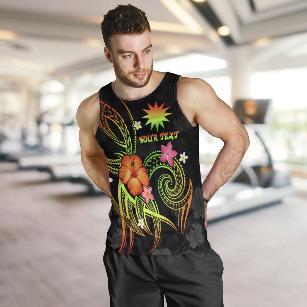 Nauru Polynesian Personalised Men's Tank Top - Legend of Nauru (Reggae) - Polynesian Pride