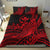 Hawaii Humpback Whale With Hibiscus Tribal Red Bedding Set - LT12 - Polynesian Pride