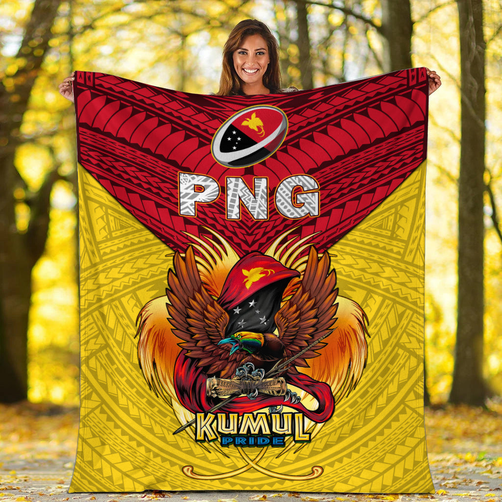 Papua New Guinea Rugby Kumul Pride Blanket - LT2 - Polynesian Pride