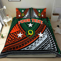 (Custom Personalised) Vanuatu Penama Province Tribal Pattern Bedding Set - LT12 - Polynesian Pride