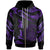 Palau Polynesian Custom Zip Hoodie Polynesian Tattoo Purple Version Unisex Purple - Polynesian Pride