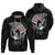 Hawaii Polynesian Warrior Mask Hoodie Toon Style Unisex Black - Polynesian Pride