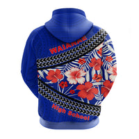 Custom Waianae High School Zip up Hoodie Hawaiian Hibiscus Flowers LT20 - Polynesian Pride
