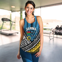 (Custom Personalised) Vanuatu Sanma Province Tribal Pattern Women Tank Top - LT12 - Polynesian Pride