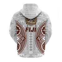 Fiji Kaiviti Tapa Pattern Hoodie LT12 - Polynesian Pride