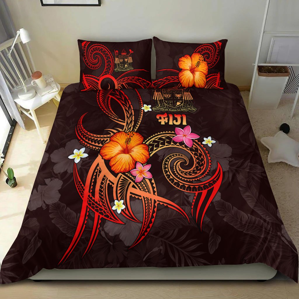 Fiji Polynesian Bedding Set - Legend of Fiji (Red) Red - Polynesian Pride