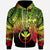 Polynesian Hawaii Custom Zip up Hoodie Tribal Wave Tattoo Reggae Unisex Reggae - Polynesian Pride