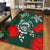 Hawaii Lehua Flowers Turtle Poly Area Rug - Ser Style - AH - Polynesian Pride