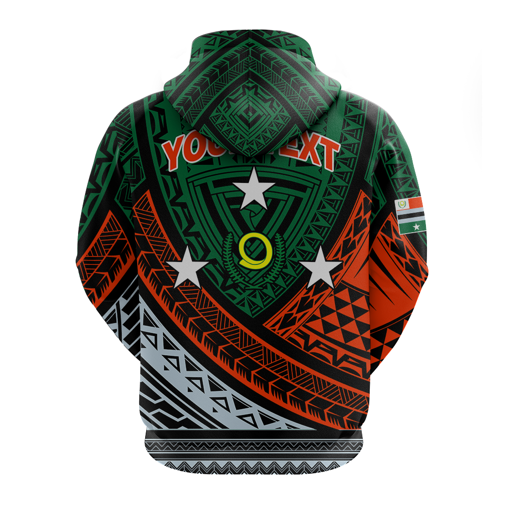 Custom Vanuatu Penama Province Tribal Pattern Hoodie LT12 - Polynesian Pride