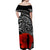 New Zealand Anzac 2022 Off Shoulder Long Dress Maori Mix Fern Poppy LT13 - Polynesian Pride