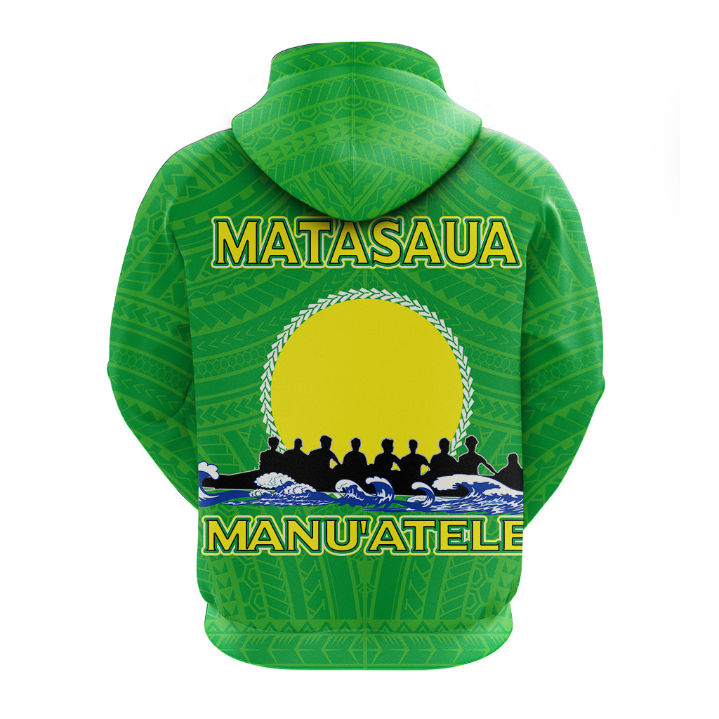 American Samoa Zip up Hoodie Matasaua Manua Pride LT12 - Polynesian Pride