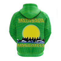 American Samoa Zip up Hoodie Matasaua Manua Pride LT12 - Polynesian Pride