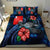 Wallis and Futuna Polynesian Bedding Set - Blue Turtle Hibiscus - Polynesian Pride