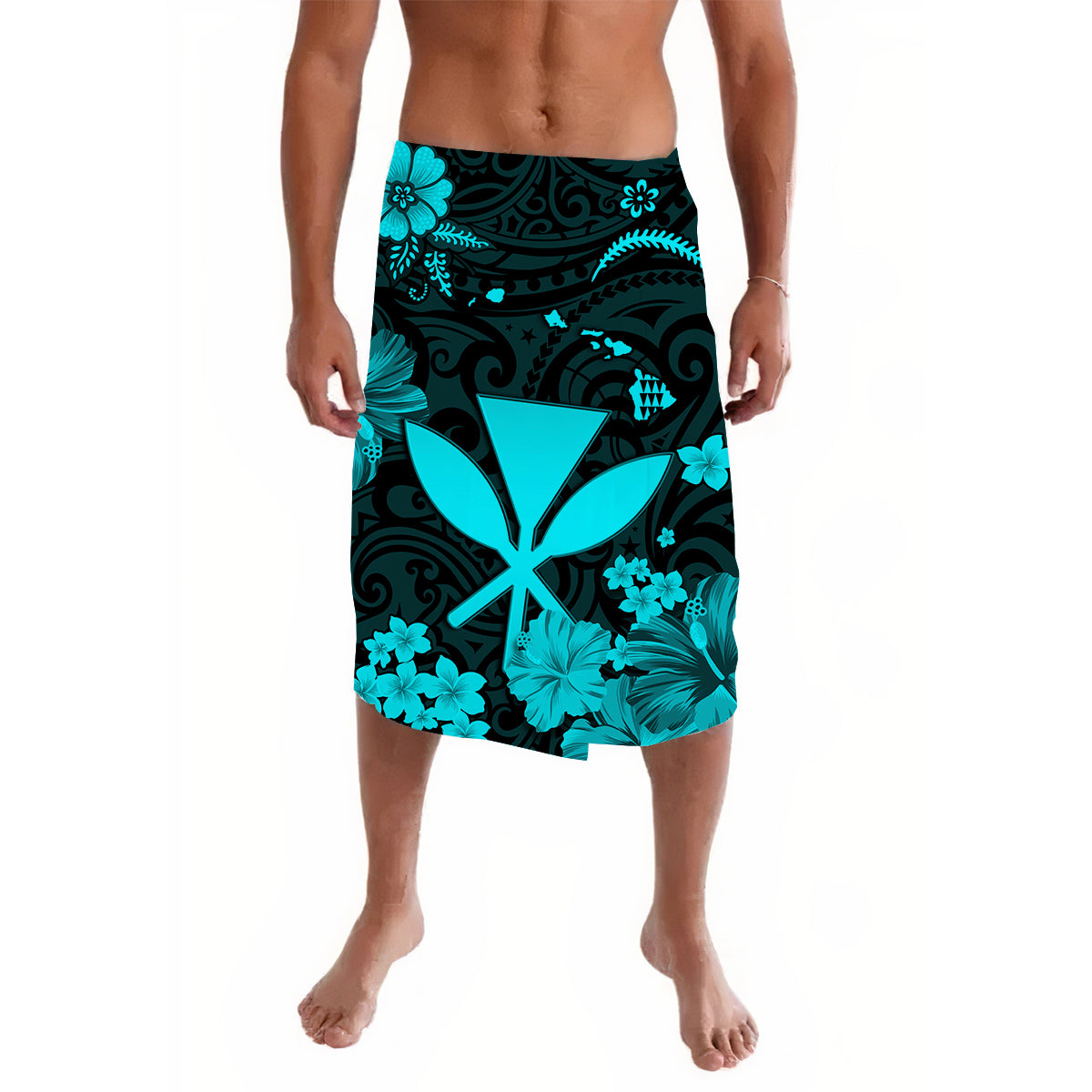 Hawaii Lavalava Polynesian Turquoise Kanaka Maoli LT13 Turquoise - Polynesian Pride